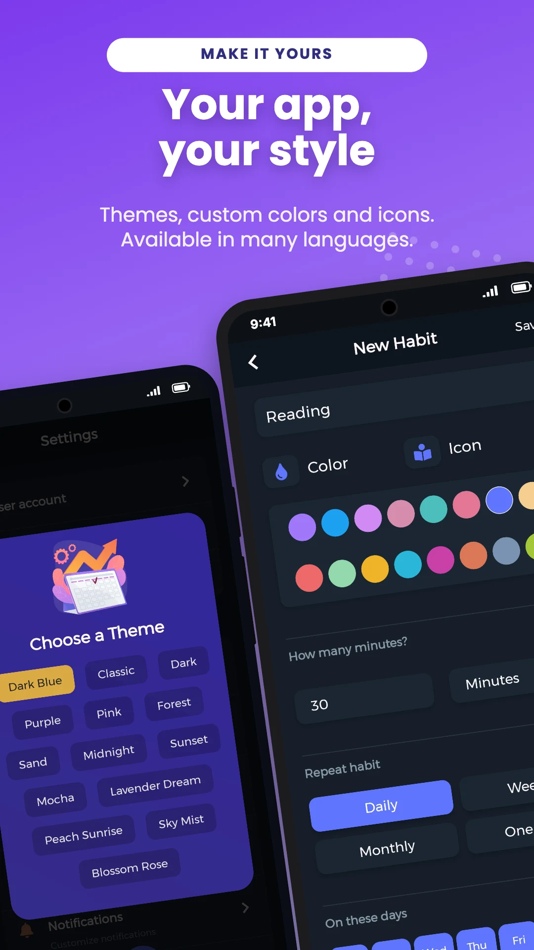 Habit Tracker: Routine & Goals screenshot